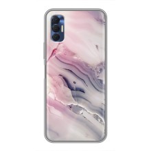 Мраморный чехол на TECNO Spark 8P (VPrint) (Пурпурный Мрамор)