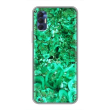 Мраморный чехол на TECNO Spark 8P (VPrint) (Салатный Мрамор)