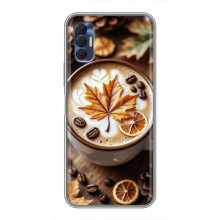 Чехол с уникальным дизайном «Осень с кофе» для TECNO Spark 8P – Пряный кофе