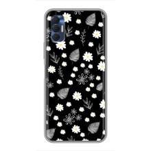 Чехлы с тематикой "ЦВЕТЫ" на TECNO Spark 8P (цветение на чорном)