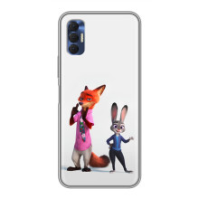 Силіконовий чохол з принтом Зоотрополіс для TECNO Spark 8P – Джуді і Нік