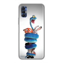 Силіконовий чохол з принтом Зоотрополіс для TECNO Spark 8P – Змія Зоо