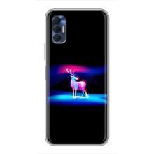 Силіконовий бампер з картинкою звірів для TECNO Spark 8P (Яскравий олень)