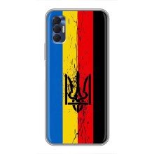 Украинские Чехлы для TECNO Spark 8P с картинкой УПА (AlphaPrint) (Флаг УПА)