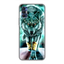 Защитные чехлы для Техно Спарк 8Р (AlphaPrint) (ХИТ продаж) ВОЛК (Яркий волк)