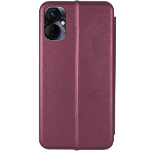 Кожаный чехол-книжка Classy для TECNO Spark 9 Pro (KH7n) – Бордовый
