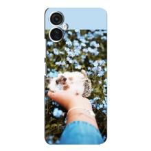 Чехлы с изображением разных животных для TECNO Spark 9 Pro (Ежик на руках)