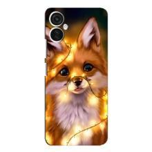 Чохли з картинкою Лисичка для TECNO Spark 9 Pro (VPrint) (Лисичка в гірляндах)
