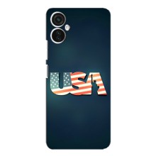 Чехол Флаг USA для TECNO Spark 9 Pro (USA)