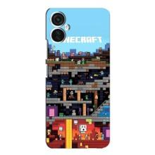 Чохол Майнкрафт на TECNO Spark 9 Pro (AlphaPrint) Minecraft (фон Minecraft)