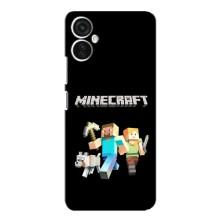 Чохол Майнкрафт на TECNO Spark 9 Pro (AlphaPrint) Minecraft (герої Minecraft)