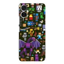 Чохол Майнкрафт на TECNO Spark 9 Pro (AlphaPrint) Minecraft (Колаж Майнкрафт)