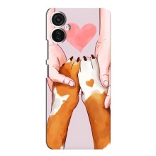 Чехол (ТПУ) Милые собачки для TECNO Spark 9 Pro – Любовь к собакам
