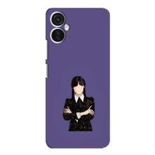 Чохли Венсдей на TECNO Spark 9 Pro Уенсдей (AlphaPrint) (Венздей у чорному)