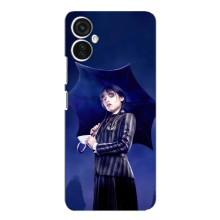 Чохли Венсдей на TECNO Spark 9 Pro Уенсдей (AlphaPrint) (Венздей з парасолькою)