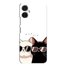 Чехол с рисунком кот на TECNO Spark 9 Pro – Коты в очках
