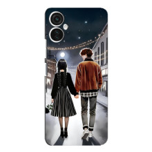 Чехол с дизайном Венздей 2 на TECNO Spark 9 Pro – Уэнсдей и Тайлер