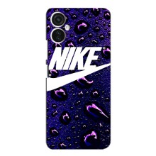 Чехол с логотипом Найк на TECNO Spark 9 Pro – Найк на фиолетовом