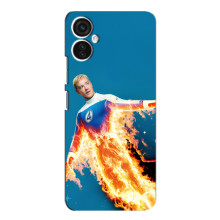 Чехол с принтом Фантастическая четверка для TECNO Spark 9 Pro – Человек-Факел