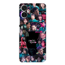 Чехол Гра в кальмара для TECNO Spark 9 Pro – Коллаж игры кальмара