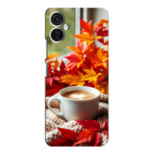 Чехол с уникальным дизайном «Осень с кофе» для TECNO Spark 9 Pro