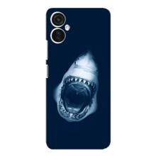 Силиконовый бампер с картинкой животных для TECNO Spark 9 Pro (Пасть Акулы)