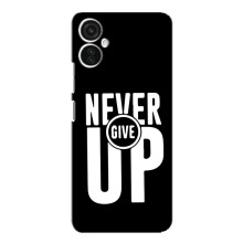 Силиконовый Чехол на TECNO Spark 9 Pro с картинкой Nike (Never Give UP)