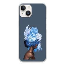 Чехлы (ART) Цветы на Tecno Spark Go 1 (VPrint) (Цветы на голове)