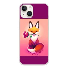 Чехлы с картинкой Лисички для Tecno Spark Go 1 (VPrint) (Лисичка с розочкой)
