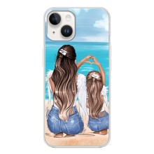 Чехол с печатью для Tecno Spark Go 1 - (Мама с ребенком) (AlphaPrint) (Мама с доченькой)