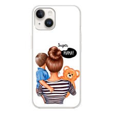 Чехол с печатью для Tecno Spark Go 1 - (Мама с ребенком) (AlphaPrint) (Мама с сыном)