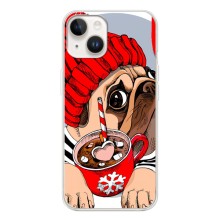 Чехлы с собаками для Tecno Spark Go 1 (VPrint) (Собачка в шапке)