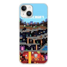 Чехол Майнкрафт на Tecno Spark Go 1 (AlphaPrint) Minecraft (фон Minecraft)