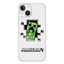 Чехол Майнкрафт на Tecno Spark Go 1 (AlphaPrint) Minecraft (крипер Майнкрафт)