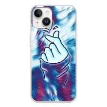 Чехол с принтом для Tecno Spark Go 1 (AlphaPrint - Знак сердечка)