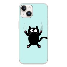 Чехол с принтом для Tecno Spark Go 1 (AlphaPrint) Модные коты (Падающий кот)