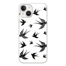 Чехол с птицами на Tecno Spark Go 1 (VPrint) (Ласточки)