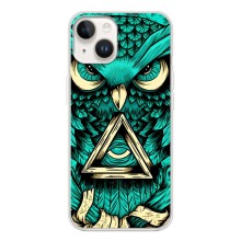 Чехол с птицами на Tecno Spark Go 1 (VPrint) (Сова с глазом)
