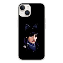 Чехлы Венсдей на Tecno Spark Go 1 Уэнсдей (AlphaPrint) (серьезная Уэнздей)
