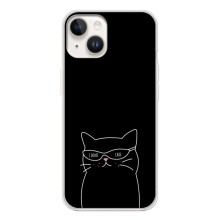 Чехол с рисунком кот на Tecno Spark Go 1 (Равнодушный кот)