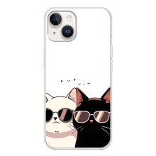 Чехол с рисунком кот на Tecno Spark Go 1 (Коты в очках)