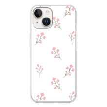 Чехол с розовым рисунком для Tecno Spark Go 1 (Розовые цветы)