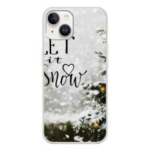 Новорічні, Святкові Чохли для Tecno Spark Go 1 - 2024 год – Let it snow