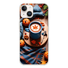 Чехол с уникальным дизайном «Осень с кофе» для Tecno Spark Go 1 – Кофе и тыквы