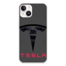 Силиконовый бампер с картинкой машины на Tecno Spark Go 1 (Logo TESLA)