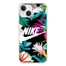 Силиконовый Чехол на Tecno Spark Go 1 с картинкой Nike (Цветочный Nike)