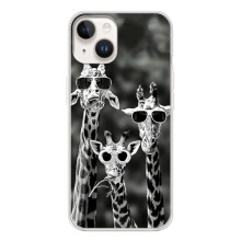 Силиконовый чехол с КАРТИНКАМИ лето для Tecno Spark Go 1 (AlphaPrint) (Жирафы в очках)