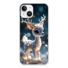 Яркий чехол для Tecno Spark Go 1 с Зимними Оленятами – Блистающий оленёнок