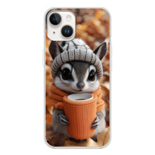 Печатный чехол «Зверята с кофе» для Tecno Spark Go 1