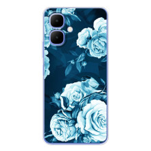 Чехлы (ART) Цветы на Tecno Spark Go 2 (VPrint) (Блактині бутони)